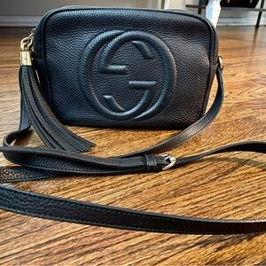 Gucci Soho Disco pebbled leather crossbody camera bag
